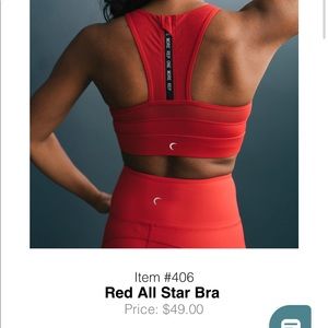Zyia Red All Star Bra